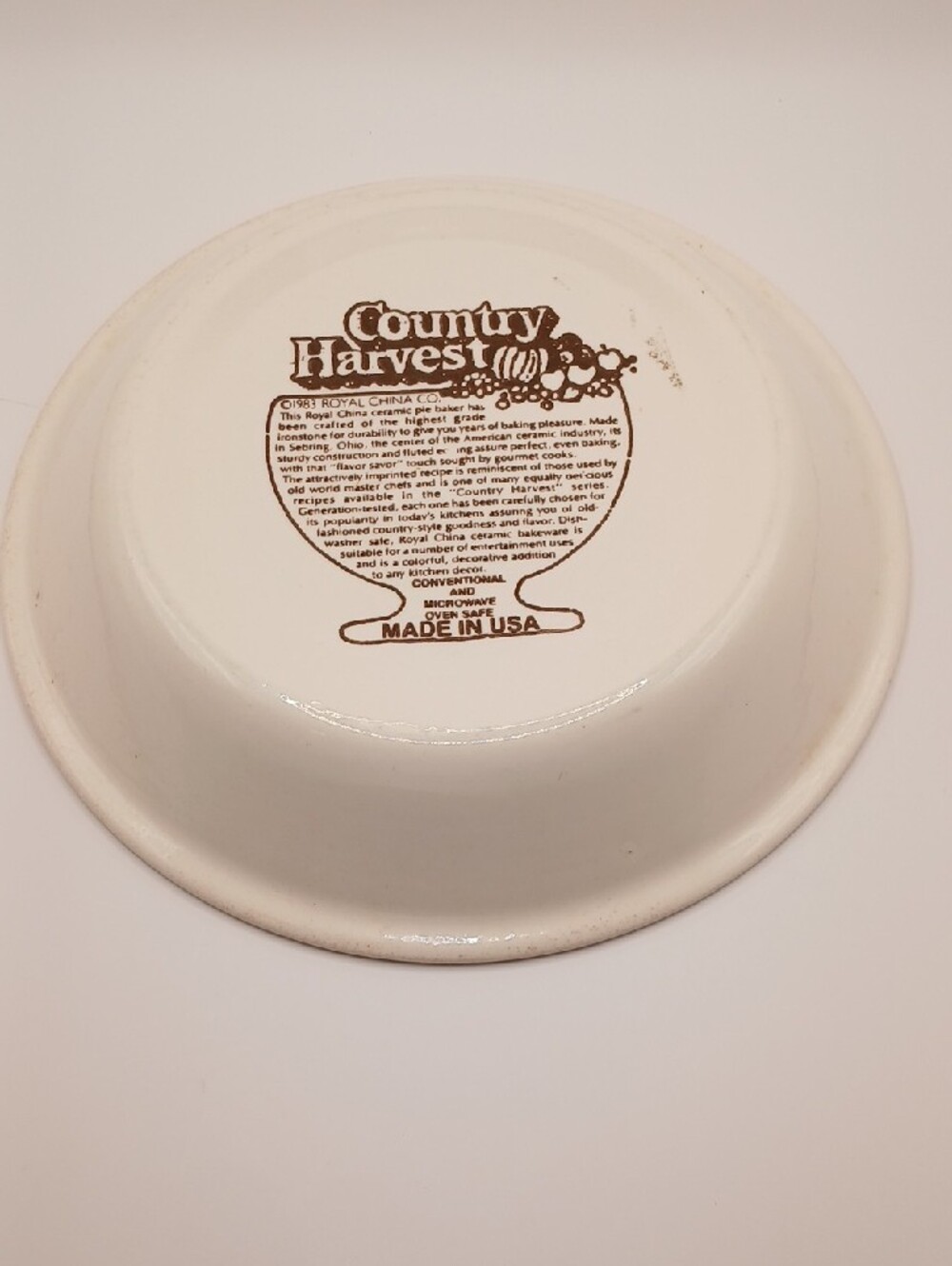 Vintage Strawberry Pie Plate w/ Recipe Royal China Co. - Picture 12 of 16